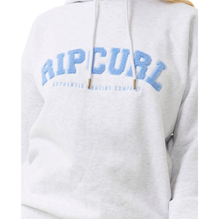 2024 Rip Curl Mujer Sudadera Con Capucha Varsity 08HWFL - Grey Marle